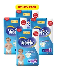 Teemo  Diapers- Size 4 Large- 10-18 Kg- Weekly Pack