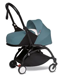 Babyzen YOYO2 Stroller - Black Frame with Newborn Aqua Pack