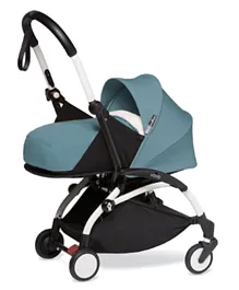 Babyzen YOYO2 Stroller - White Frame with Newborn Aqua Pack