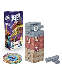 هاسبرو جيمز - لعبة تكديس المكعبات الخشبية جينغا إصدار فورتنايت   - 52 قطعة