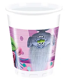 Procos Plastic Cups Trolls 200mL - Pack of 8