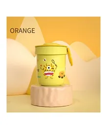 Portable Dual-Use Straw Soup Cup (380ml) - Yellow