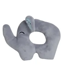 خشخيشة العناق على شكل فيل من بيبي ووركس - رمادي
