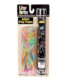 Lite-Brite - Templates + Pegs Refill Pack (100 Pegs, 8 Templates)