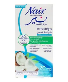 Nair - Body Wax Strips - Coconut - 20 Strips