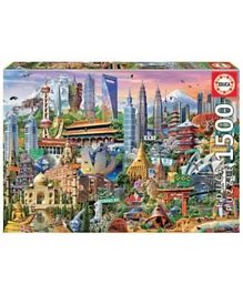 Educa Asia Landmarks Puzzles Set - 1500 Pieces