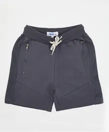 R&B Kids - Solid shorts with zipper pocket - Grey