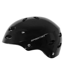 Spartan Large  Glossy Helmet 58-62 cm- Black