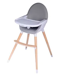 Elphybaby 2 In 1 Wooden High Chair
