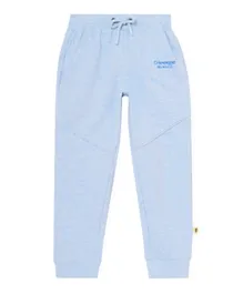 Cheekee Munkee Logo Embroidered Drawstring Joggers - Blue