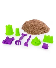 مجموعة ألعاب مملكة الرمل الحركي للرمل الشاطئي بني من كنيتك ساند - 3 أرطال