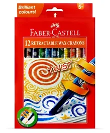 Faber-Castell Twist Retractable Crayons - 12 Colours