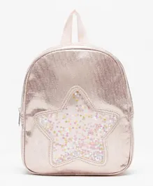 Flora Bella by ShoeExpress Star Applique Detail Backpack - Pink