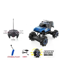 Family Center - R/C Stunt Car  2.4g 5 Channel W/Charger 1:15 - Blue
