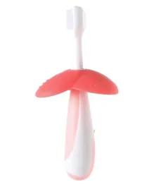 Luqu Tooth Brush Flower Shape Silicone Pink