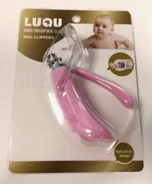 Luqu Nail Clipper With Magnifier Pink