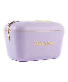 Polarbox - Pop Cooler Box (20L) - Lilac Yellow With Yellow Leather Strap