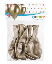 Gemar Shiny Gold Balloons - 5 Pieces
