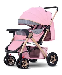 Dreeba Steel Pipe Baby Stroller 9912 - Pink