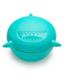 Melii Silicone Bowl with Lid 350 ml - Turquoise Shark