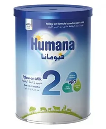 هيومان بيبي - المرحلة الثانية اتبع تركيبة الحليب الخالية من التعديل الوراثي - 900 جرام