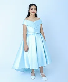 فستان مناسبات للأطفال كيك509 من أكاس - سماوي