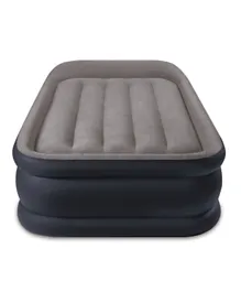 Intex - Twin Deluxe Pillow Rest Airbed with Fiber - Tech Bip