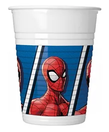 Procos Plastic Cups Spiderman Team Up Marvel 200mL - Pack of 8