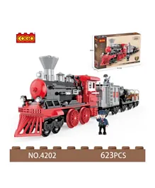 International Toys - Retro Steam Train Block Set - 623 Pcs