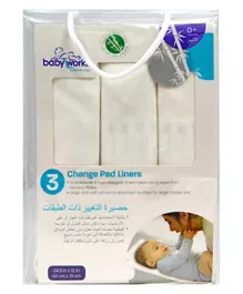 Babyworks Rayon from Bamboo Change Pad Liners - Pack of 3