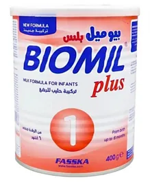 Biomil - Plus Baby Milk (1) 400 Gm - 0-6M