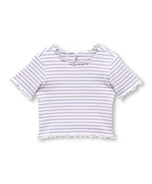 Only Kids Striped Top - Purple Rose