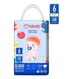 Hibobi -Ultra Soft Absorbent Baby Pants Diapers - Size 6 - 15Kg - 48Pcs