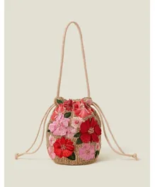 مونسوون تشيلدرن - حقيبة يد مزخرفة بزهور - متعددة الألوان