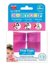 Babycup First Cups Pink - Pack of 4