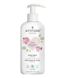 ATTITUDE Natural Baby Body Lotion for Sensitive Skin, EWG Verified, Hypoallergenic, Dermatologist Tested, Frangrance Free, 473 mL