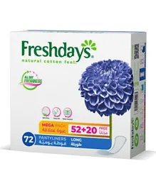 Freshdays Daily Liners Long - 72 Pieces
