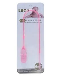 Luqu Pacifier Holder Silicone Pink