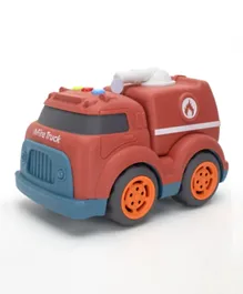 Fire Truck With Light & Music Toy - Red