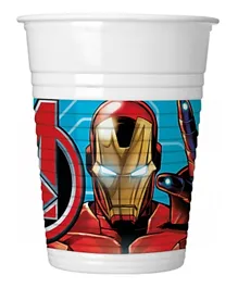 Procos Plastic Cups Mighty Avengers 200mL - Pack of 8