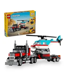 LEGO Creator Flatbed Truck With Helicopter Building Set 31146 - 270 Pieces