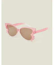 مونسوون تشيلدرن - نظارة شمسية بتصميم فراشة - وردي