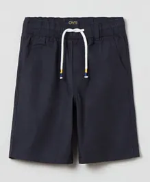 OVS Drawstring Closure Shorts - Black