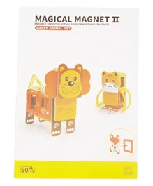 Medium Magnetic 2 Animal Toy Set - 60 Pieces
