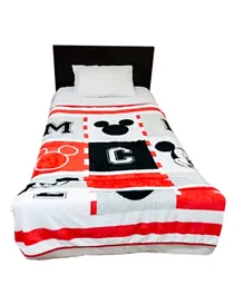 Disney Mickey Mouse Premium Flannel Blanket for Kids – Super Soft, Fade Resistant  - (Official Disney Product)