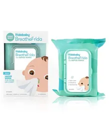FridaBaby BreatheFrida Vapor Wipes for Babies, Soothing Chamomile, Aloe, Eucalyptus, 0M+