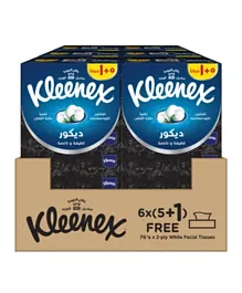 Kleenex - Décor Facial Tissue, 2 PLY, 36 Tissue Boxes x 70 Sheets, Cotton Soft Tissue Paper for Face & Gentle Care