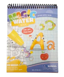 Magic Water Book | 3+ Years, Reusable, Develop Motor Skills, Learn Colors with Water-Based Marker