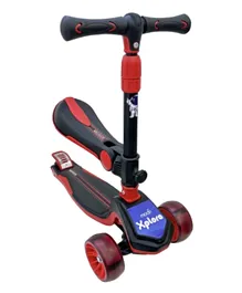 Moon Xplora Foldable Scooter with Seat - Red