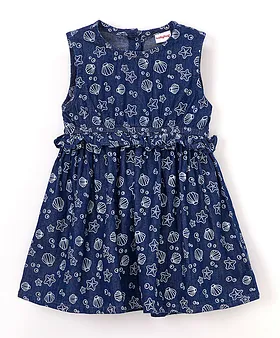 Denim frocks clearance online